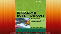 READ book  Vault Guide to Finance Interviews 4th Edition  FREE BOOOK ONLINE