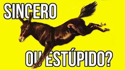 Ser franco não significa ser estúpido!