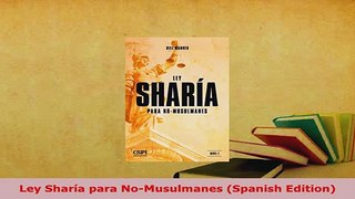 PDF  Ley Sharía para NoMusulmanes Spanish Edition  EBook