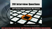 Free PDF Downlaod  201 Interview Questions SAP Business Warehouse Information READ ONLINE
