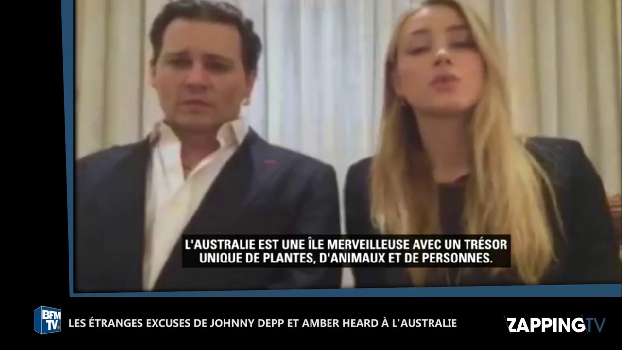 Johnny Depp et Amber Heard font le buzz avec leur vidéo d’excuses très gênantes (Vidéo)