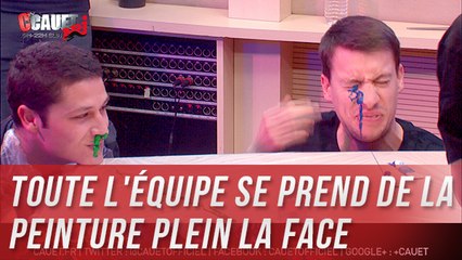Toute l'équipe se prend de la peinture plein la face - C'Cauet sur NRJ