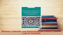 PDF  Womans Identity and Rethinking the Hadith Islamic Law in Context  EBook