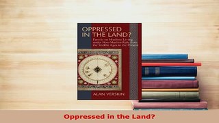 PDF  Oppressed in the Land  EBook