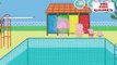 Peppa Pig-Peppa Pig's Diving Daddy Pig in the pool - Video for Kids Peppa Pig