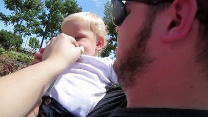 PUPPY POOL PIGGYBACK RIDE!