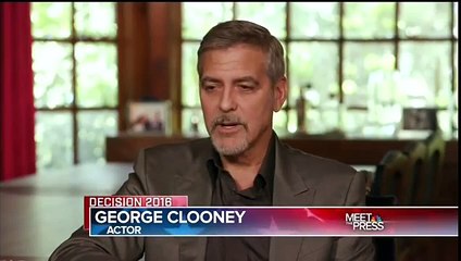 George Clooney says Bernie Sanders is right on the money