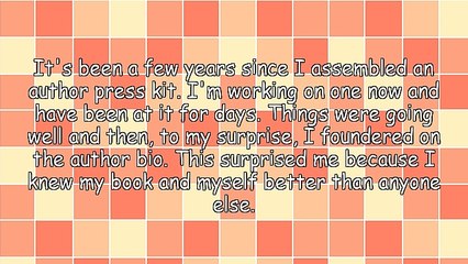 Your Author Press Kit: Tips for Writing Your Bio