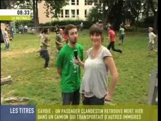 Courts dans l'herbe à la télé