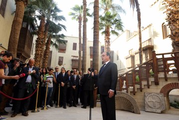 Point de presse au musée copte du Caire