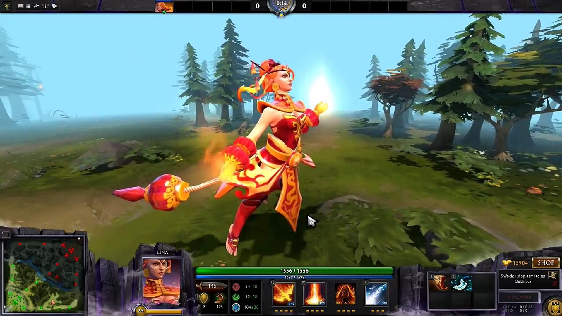 Dota 2 Lina Set Dragonfire Rare