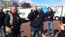 Manifestation de Sauvons nos entreprises à Coutances