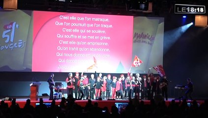 Marseille : J.L Mélenchon star du congrès de la CGT