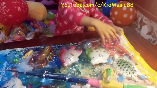 Đồ Chơi Câu Cá Liên khúc nhạc thiếu nhi Cá Vàng Bơi - New Fishing game set of KidMusic88