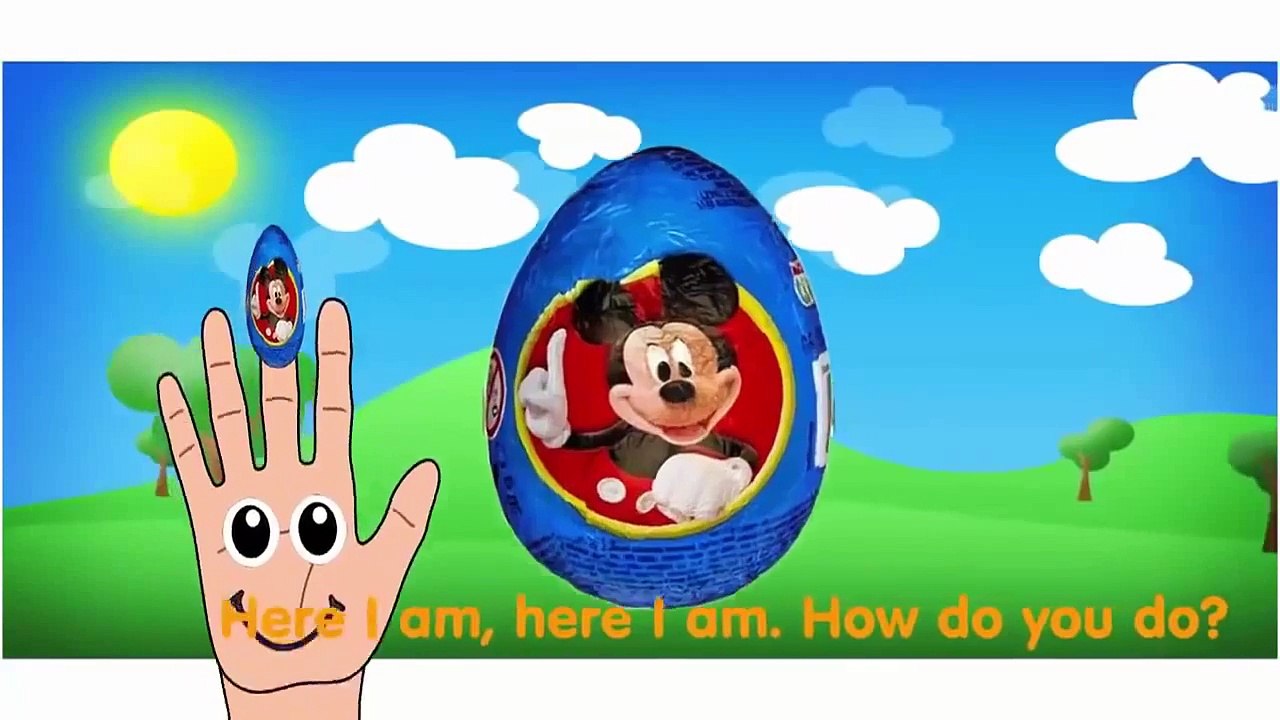 Peppa Pig Mickey Mouse Surprise Eggs Finger Family Nursery Rhymes For Kids video snippet