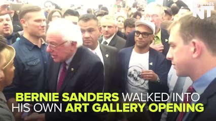 Bernie Sanders Attends Art Show All About Bernie Sanders
