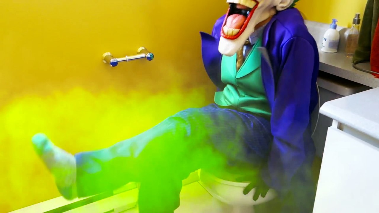 Spiderman & Frozen Elsa vs Joker! Joker Poo & Fart Prank! Funny Superhero Movie in Real Life  )