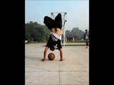 Making of Impossible Handstand Wraparound Basketball Shot