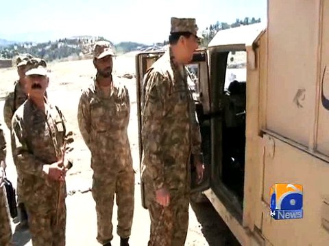 COAS in Shawal, spends day with troops fighting terrorists -18 April 2016