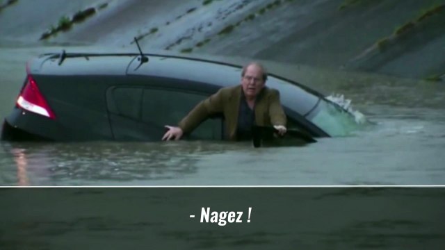 Un reporter sauve un automobiliste de la noyade à Houston