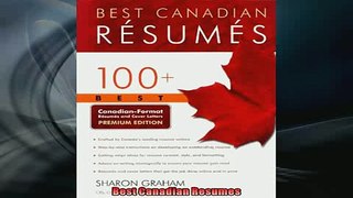 FREE PDF  Best Canadian Resumes  DOWNLOAD ONLINE