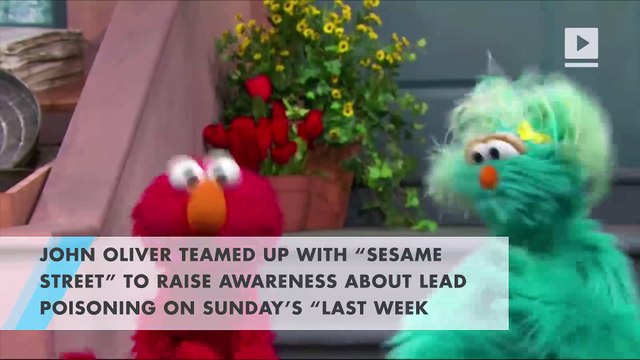 John Oliver, Sesame Street gang sing about lead poisoning