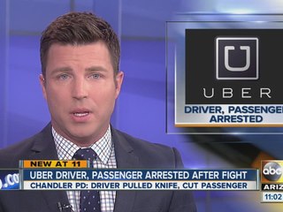 Uber driver, passenger arrested after fight