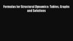 [Read Book] Formulas for Structural Dynamics: Tables Graphs and Solutions  EBook