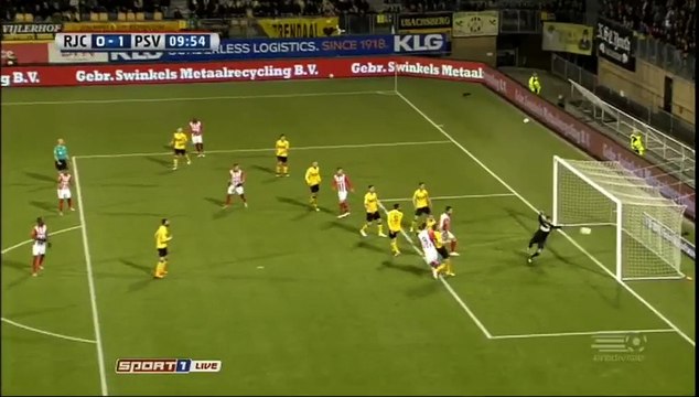 0-1 Luuk de Jong Goal Holland Eredivisie - 16.04.2016, Roda Kerkrade 0-1 PSV Eindhoven