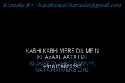 Kabhi Kabhi Mere Dil Mein - Karaoke - Kabhi Kabhi (1976 )- Mukesh