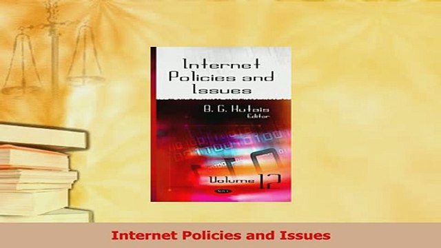 PDF Internet Policies and Issues Download Online