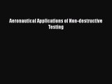[Read Book] Aeronautical Applications of Non-destructive Testing  EBook