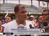 Correa: afectados por sismo serán reubicados en albergues temporales
