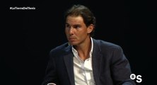 Rafael Nadal at the Banc Sabadell event in Barcelona. 18 April 2016