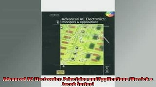 Free PDF Downlaod  Advanced AC Electronics Principles and Applications Herrick  Jacob Series  BOOK ONLINE