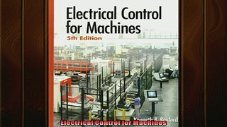EBOOK ONLINE  Electrical Control for Machines  BOOK ONLINE