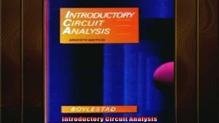READ book  Introductory Circuit Analysis  FREE BOOOK ONLINE