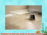 Baxton Studio Chiara Acrylic Coffee Table Clear