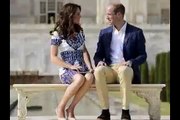 Watch Kate Middleton Looking Quite Cute and Romantic with Prince William in Taj Mahal - India