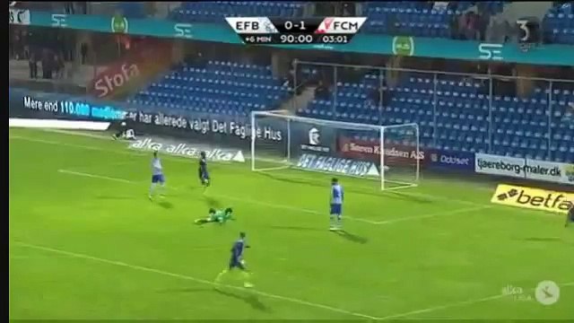 Rilwan Hassan GOAL - Esbjerg 0-2 Midtjylland 18.04.2016