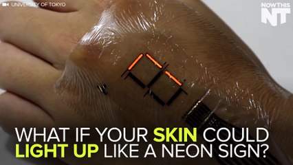 'E-Skin' Designed To Light Up Like A Neon Sign