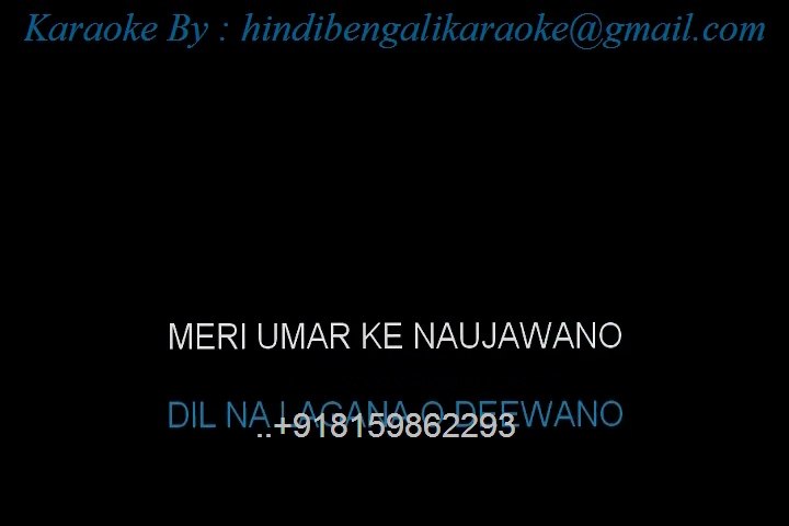 Om Shanti Om (Meri Umar Ke Naujawanon) - Karaoke - Karz - Kishore Kumar