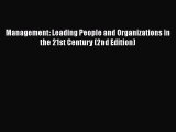 [Read book] Management: Leading People and Organizations in the 21st Century (2nd Edition)