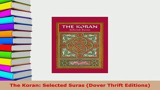 PDF  The Koran Selected Suras Dover Thrift Editions Free Books