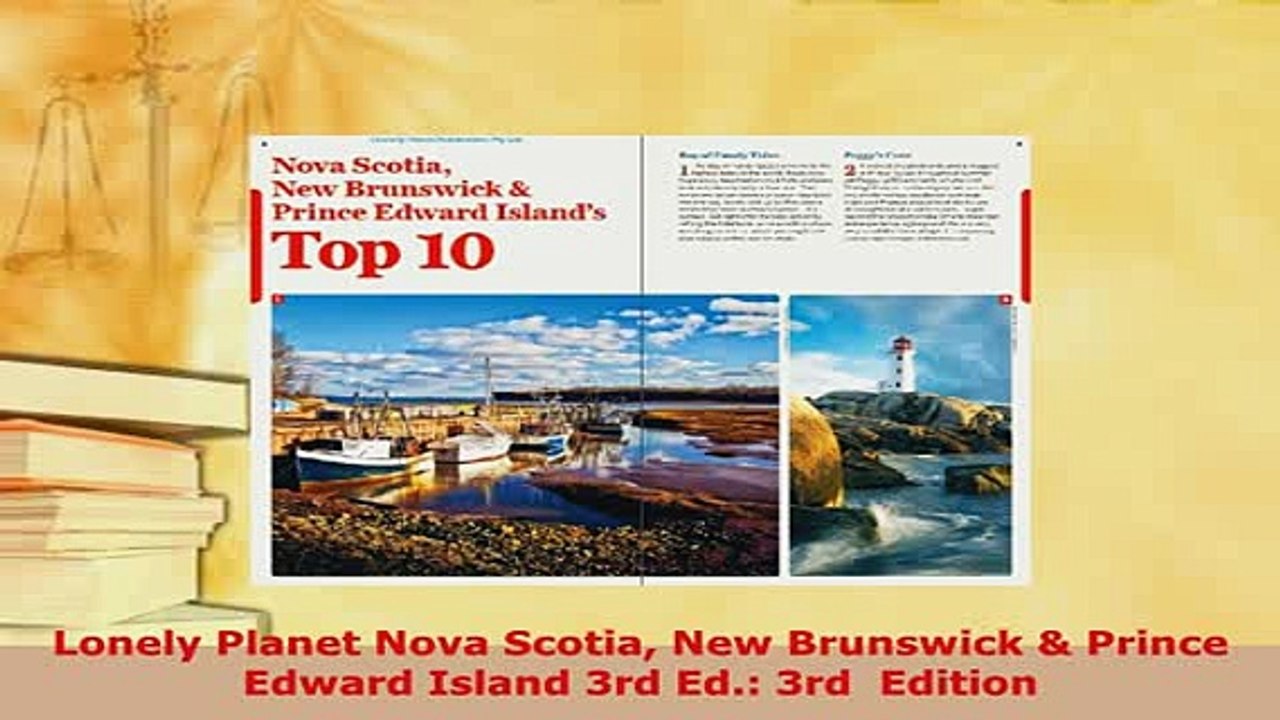 PDF  Lonely Planet Nova Scotia New Brunswick  Prince Edward Island 3rd Ed 3rd  Edition Read Full Ebook
