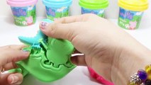 Play Doh Peppa Pig Maker! Peppa Pig Español with Peppa Family Toys Ice Cream Playdough Pla