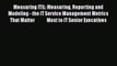 [Read book] Measuring ITIL: Measuring Reporting and Modeling - the IT Service Management Metrics