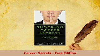 PDF  Career Secrets  Free Edition Download Online