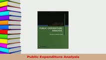 Read  Public Expenditure Analysis Ebook Free