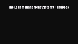 [Read book] The Lean Management Systems Handbook [PDF] Full Ebook